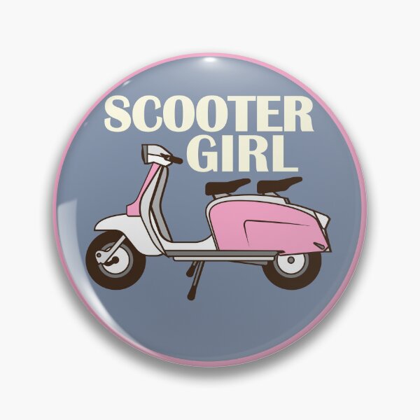 Item preview, Scooter Girl Grey 2 designed and sold by AceHamster.