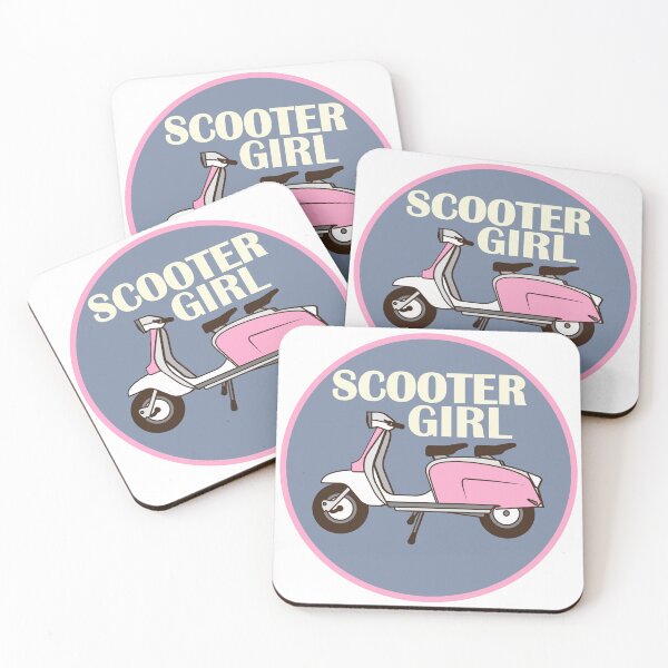 Item preview, Scooter Girl Grey 2 designed and sold by AceHamster.