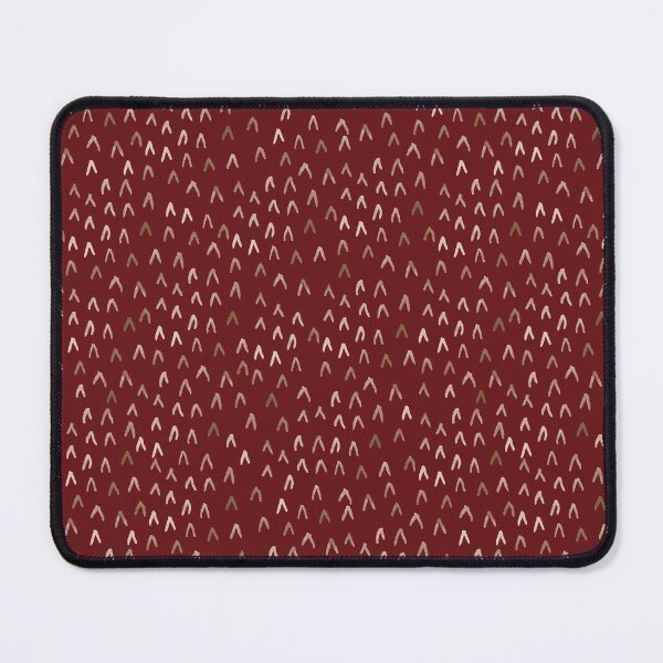 Item preview, Burgundy Moss Ticking – mini chevrons on dark red designed and sold by Rebecca Hunter.
