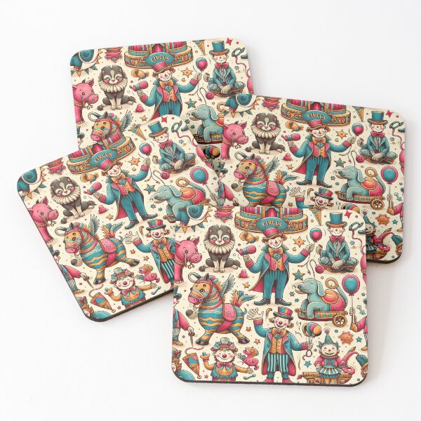 Item preview, Vintage circus with animals and clowns designed and sold by Silbays.