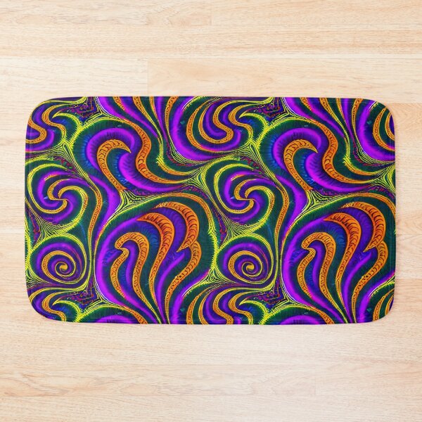 Item preview, Neon Fractals - Seamless Pattern designed and sold by Chubuter.