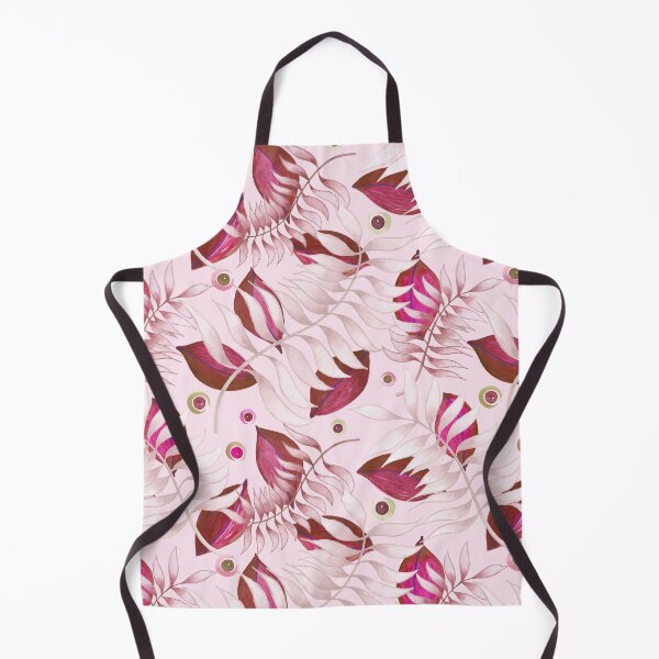 Item preview, Soft Pink Leafy Veil – watercolor leaves and ferns designed and sold by Rebecca Hunter.