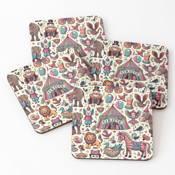 Item preview, Vintage circus with animals and clowns designed and sold by Silbays.