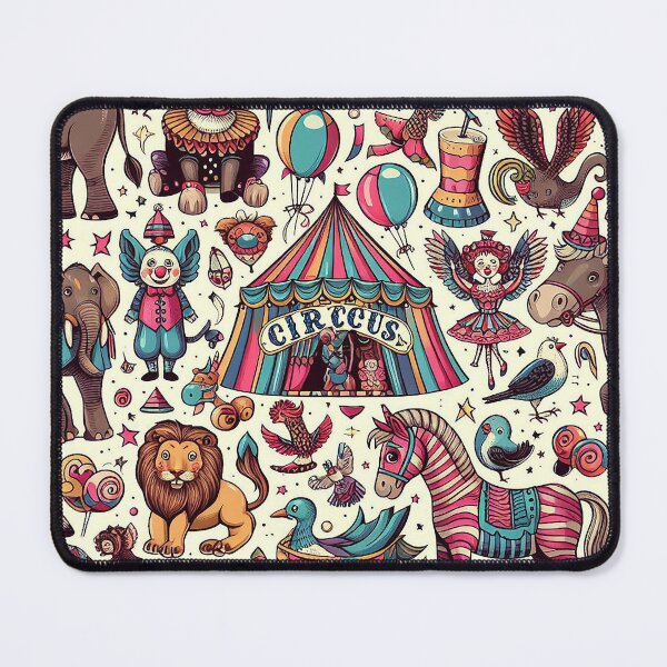 Item preview, Vintage circus with animals and clowns designed and sold by Silbays.