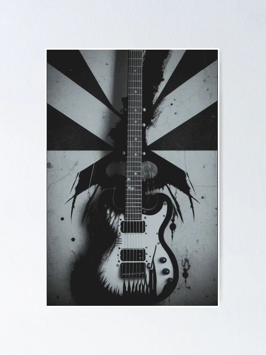 Grunge Guitar Graffiti Music Rock Art