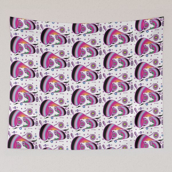 Item preview, COSMIC MOTION - PERIWINKLE & PINK designed and sold by ImaniArtworks.