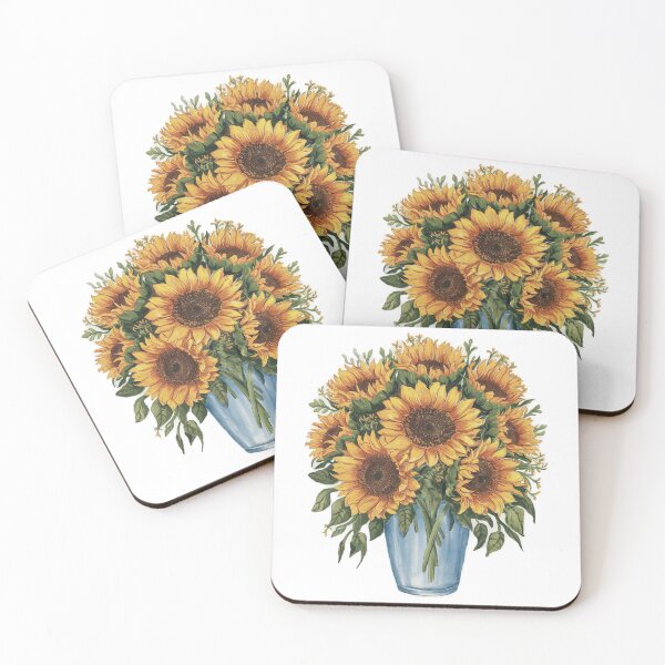 Item preview, Painted sunflower bouquet  designed and sold by onicaras.