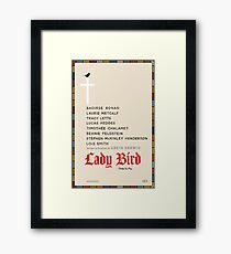 Minimalist Lady Bird Poster Gerahmtes Wandbild