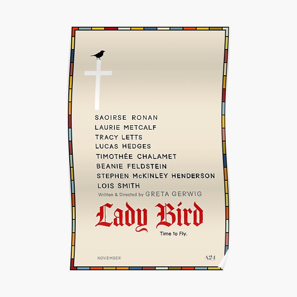 Affiche Minimaliste Lady Bird Poster