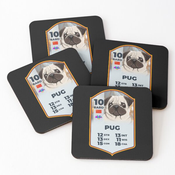 Item preview, Pug Bard designed and sold by DesignsbyDugar.
