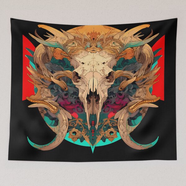 Item preview, "Wild Spirit: Mink Skull" designed and sold by Art-Vortex-fr.