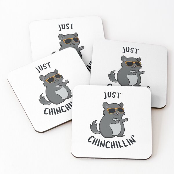 Item preview, Just Chin-Chillin Funny Chinchilla Puns designed and sold by punnybone.