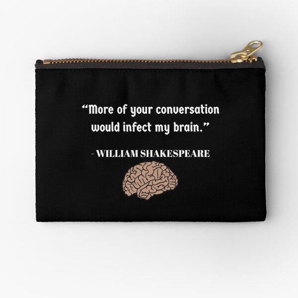 Shakespeare  Zipper Pouch  Author Quotes