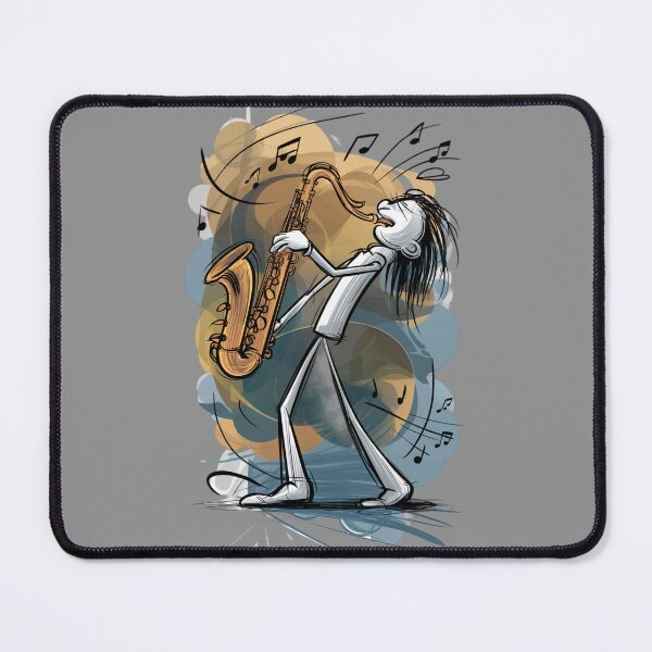 Item preview, musician playing a saxophone designed and sold by 123ks.