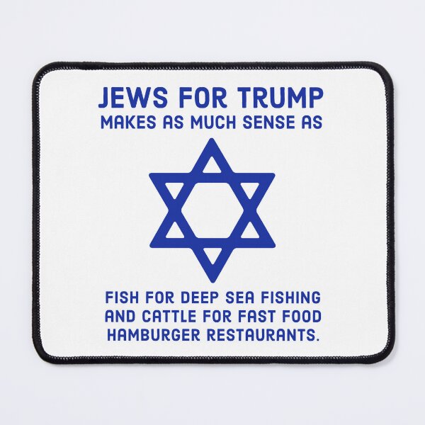 Item preview, Jews for Trump political humor design  designed and sold by Rachel the Artist .