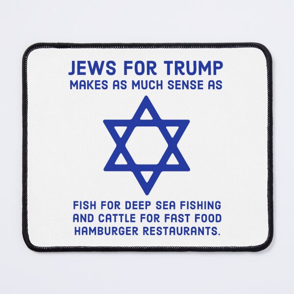 Item preview, Jews for Trump political humor design  designed and sold by Rachel the Artist .
