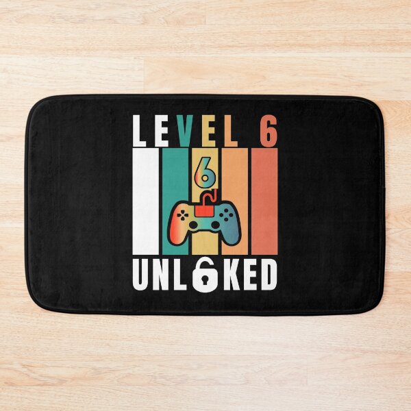 Item preview, Kids Level 6 Unlocked Funny Video Gamer 6th Birthday Gift designed and sold by Blok45.