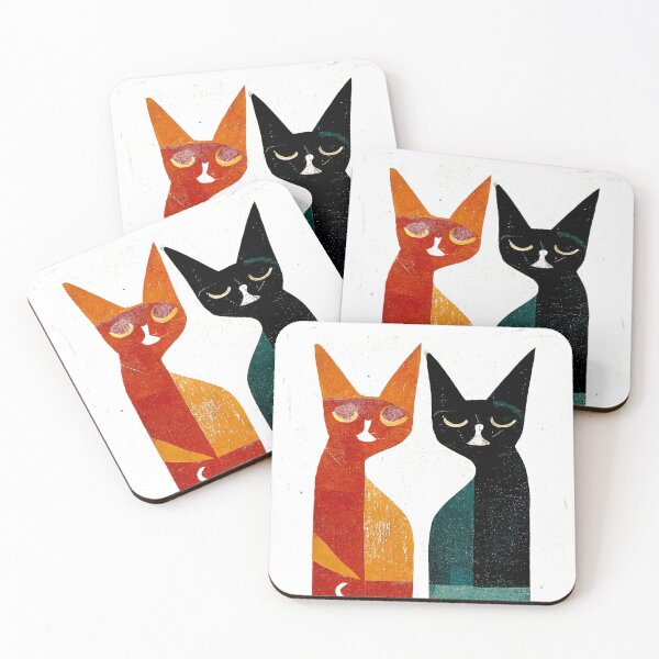 Item preview, Pop art mid century modern cat designed and sold by Dhirendra Rajpurohit.