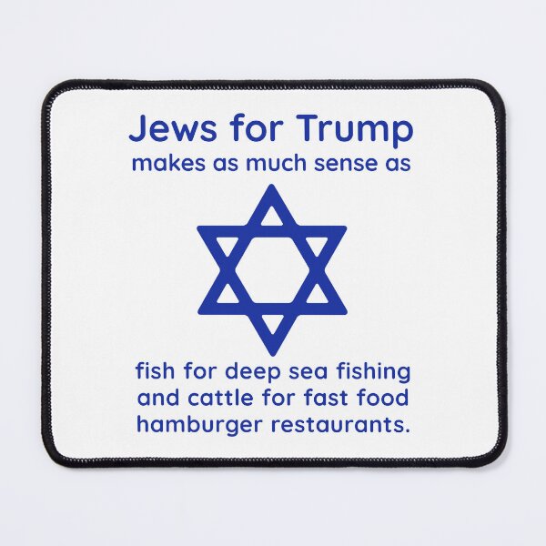 Item preview, Jews for Trump political humor design  designed and sold by Rachel the Artist .
