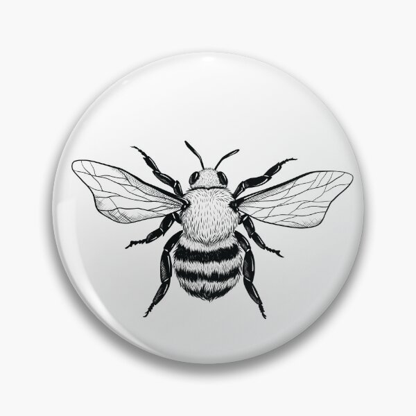 Item preview, bee - black - for light items designed and sold by buchananmab.