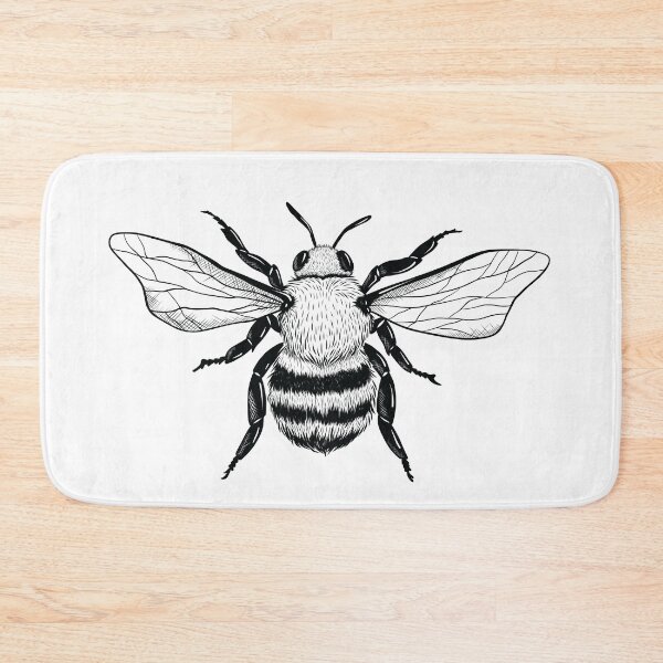 Item preview, bee - black - for light items designed and sold by buchananmab.