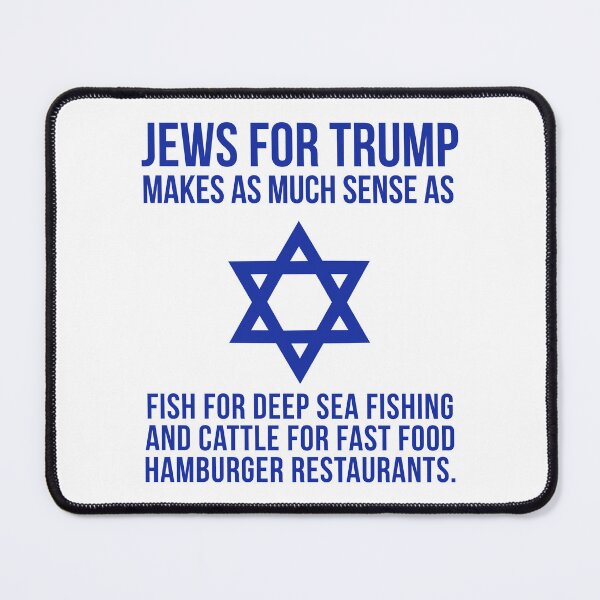 Item preview, Jews for Trump political humor design  designed and sold by Rachel the Artist .