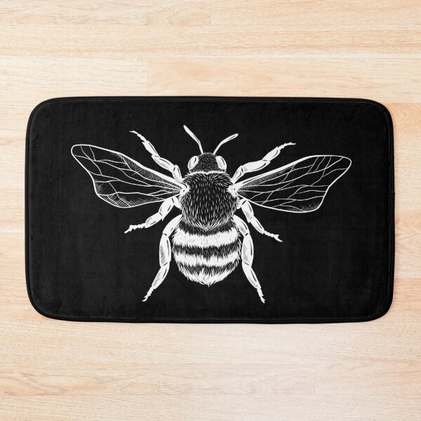 Item preview, bee - white - for dark items designed and sold by buchananmab.