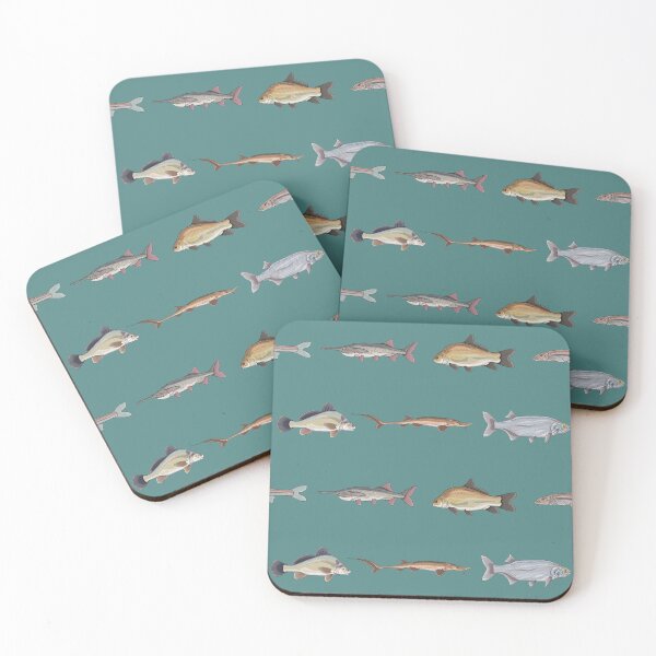 Item preview, Missouri River Fishes Pattern (Blue Background) designed and sold by Marathon-Rana.