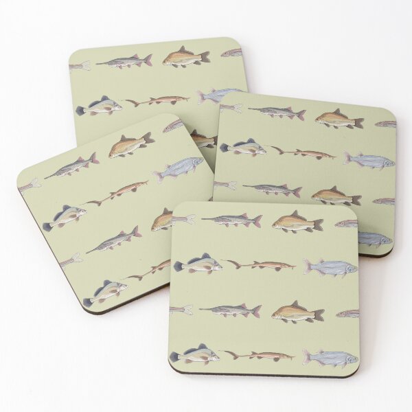 Item preview, Missouri River Fishes Pattern (Sand Background) designed and sold by Marathon-Rana.