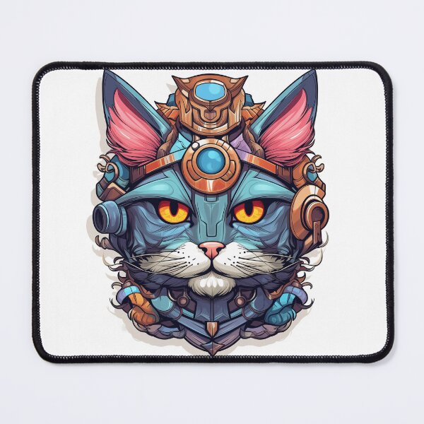 Item preview, Mechanic Cat - Gearhead Warrior designed and sold by Aziradesign.