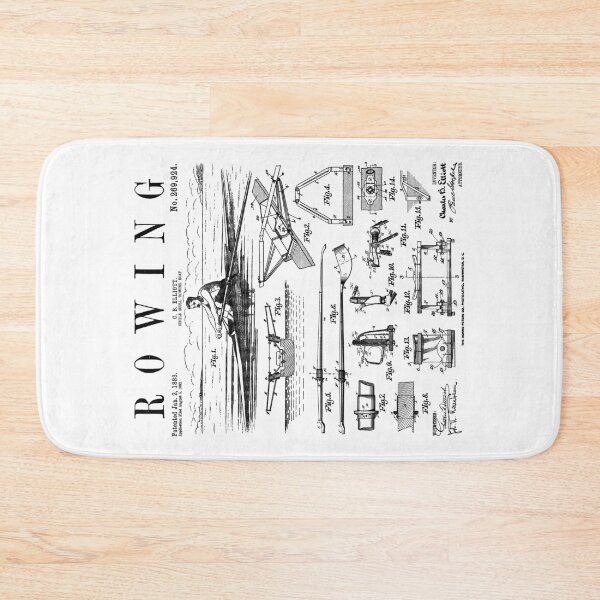 Item preview, Rowing Sport Rower Sculling Single Scull Boat Vintage Patent designed and sold by GrandeDuc.