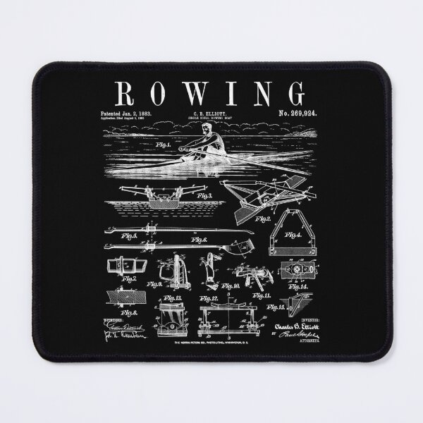 Item preview, Rowing Sport Rower Sculling Single Scull Boat Vintage Patent designed and sold by GrandeDuc.