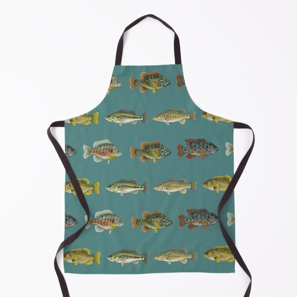 Item preview, Bass and Sunfish Pattern (Blue Background) designed and sold by Marathon-Rana.