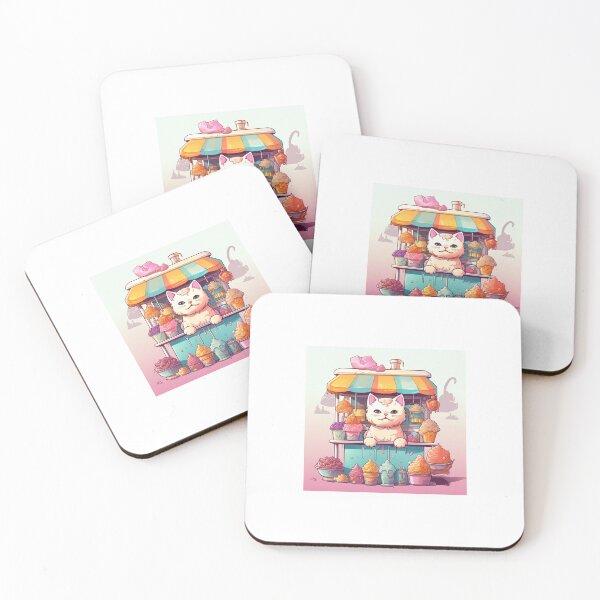 Item preview, Ice Cream Kitty - Sweet Scoops Cat designed and sold by Aziradesign.