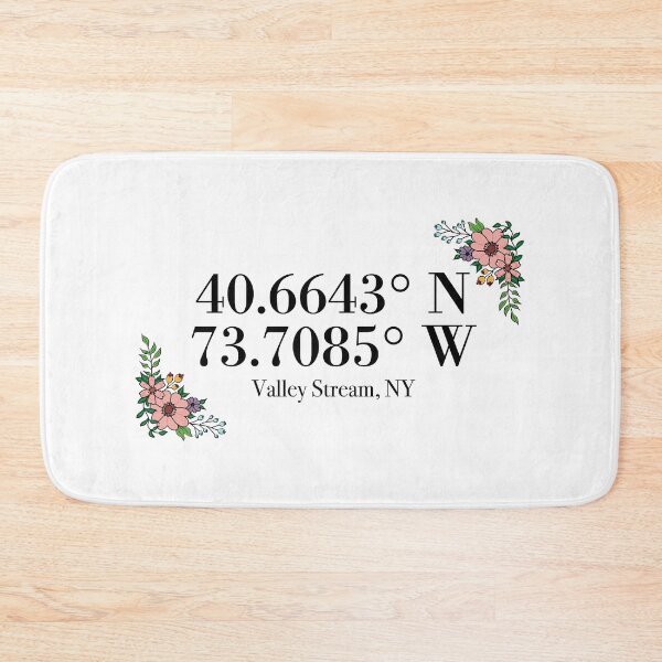 Item preview, Valley Stream, NY Coordinates designed and sold by mynameisliana.