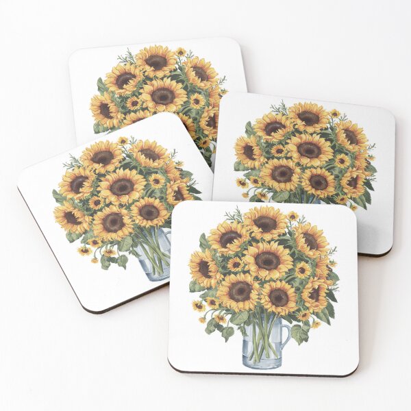 Item preview, Painted sunflower bouquet  designed and sold by onicaras.