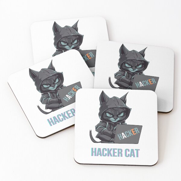 Item preview, Hacker cat T-Shirt designed and sold by ridhifashion.