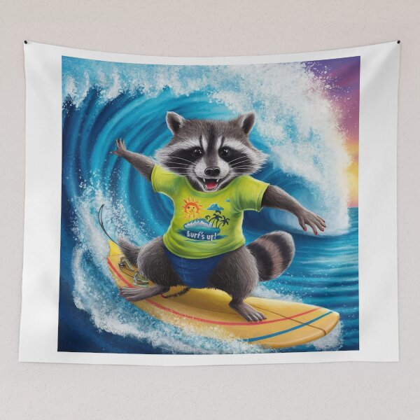 Item preview,  "CUTE MAPACHE SURFING "  designed and sold by Obinne.