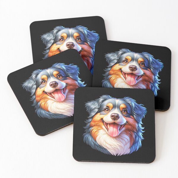 Item preview, Cute Australian Shepherd Face designed and sold by TheAnimalZ00.