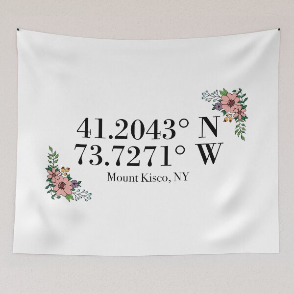 Item preview, Mount Kisco, NY Coordinates designed and sold by mynameisliana.