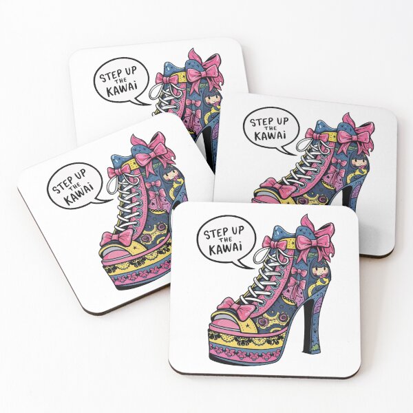 Item preview, Harajuku Style: Step Up Your Kawaii Game with These Pink High Heels designed and sold by SplashTastic.