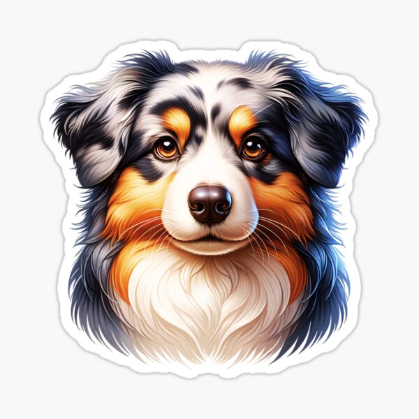 Artikel-Vorschau von Australian Shepherd Gesicht, designt und verkauft von TheAnimalZ00.