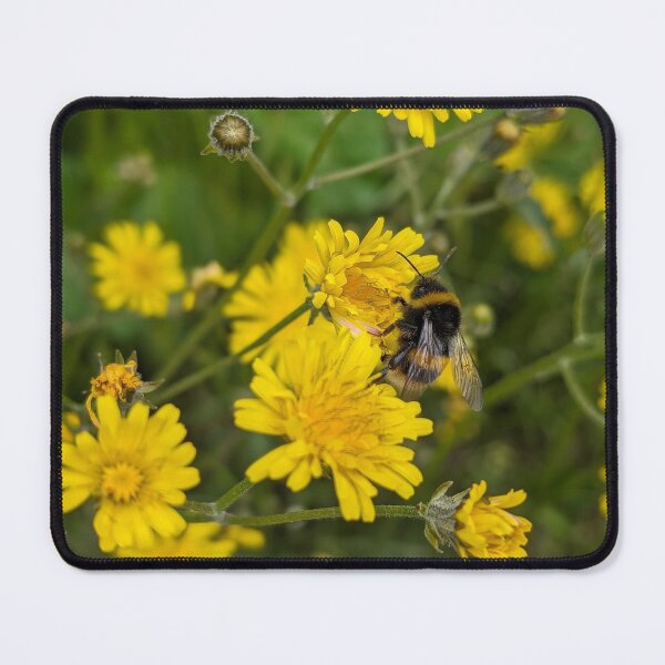 Item preview, Bee collecting pollen on a yellow flower  designed and sold by GingaDesigns.