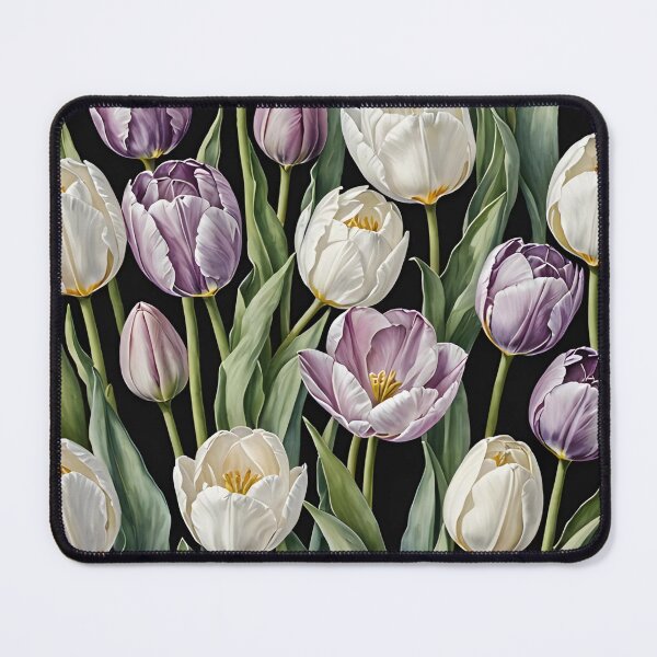 Item preview, Lavender Luminance: A Tulip Tapestry designed and sold by AJSRPrints.