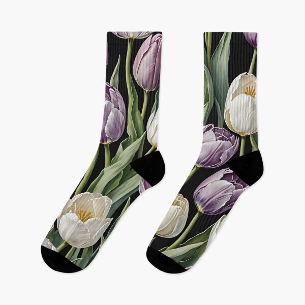 Item preview, Lavender Luminance: A Tulip Tapestry designed and sold by AJSRPrints.