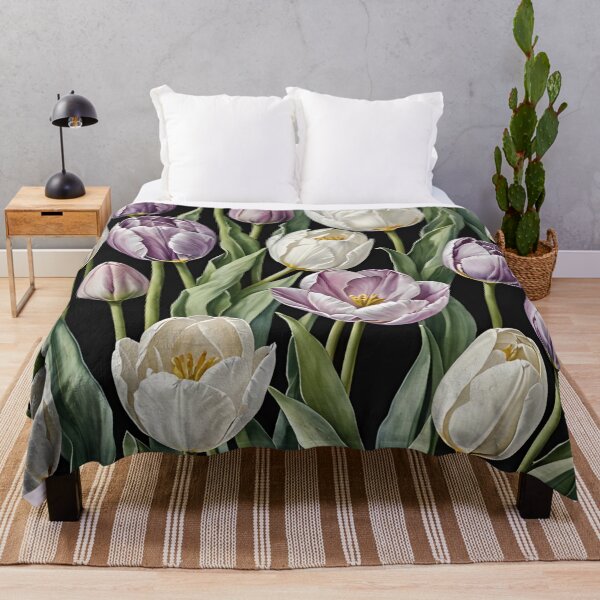Item preview, Lavender Luminance: A Tulip Tapestry designed and sold by AJSRPrints.