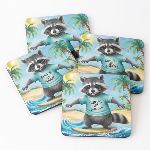 Item preview,  FUNNY MAPACHE SURFING "  designed and sold by Obinne.