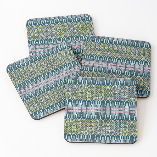 Item preview, Tela tailandesa con lindos patrones Patrón tailandés sin costuras Formas modernas designed and sold by ThawanTarnnoy.