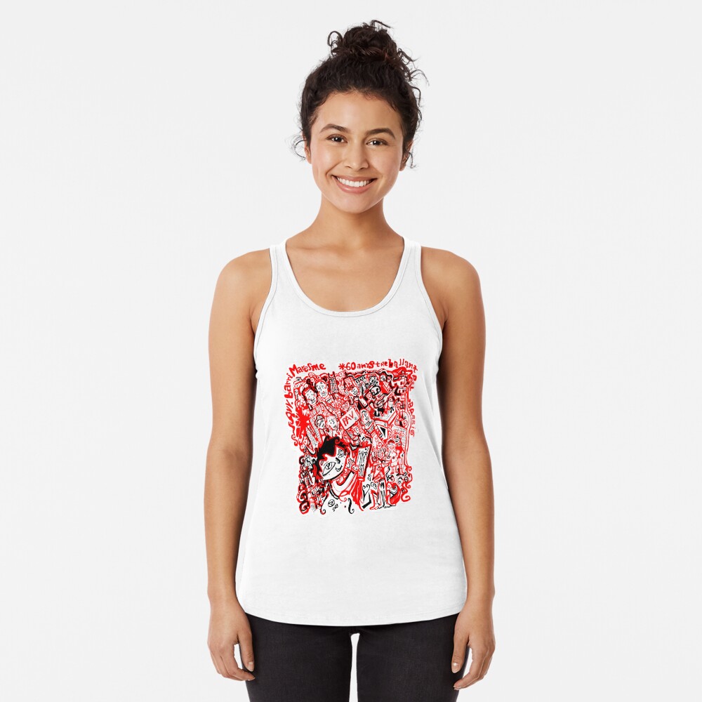 Vista previa del artículo con la obra «Camiseta con espalda nadadora», diseñado y vendido por lutxana.
