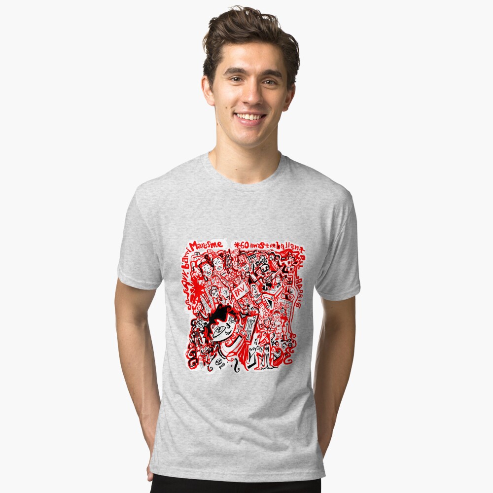 Vista previa del artículo con la obra «Camiseta de tejido mixto», diseñado y vendido por lutxana.